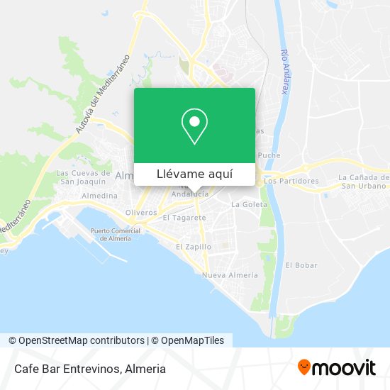 Mapa Cafe Bar Entrevinos