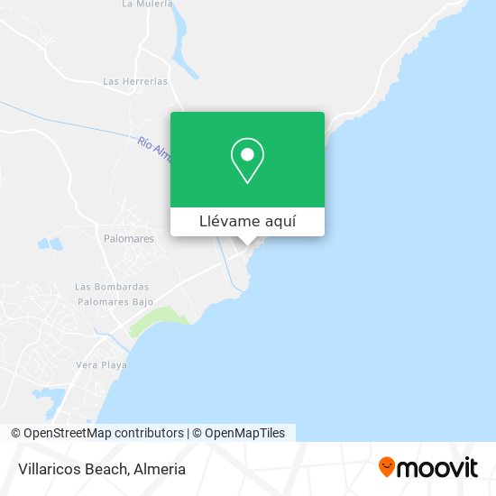 Mapa Villaricos Beach