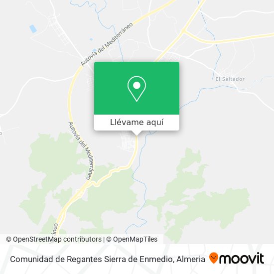 Mapa Comunidad de Regantes Sierra de Enmedio