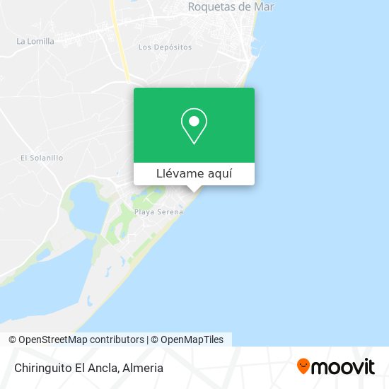 Mapa Chiringuito El Ancla