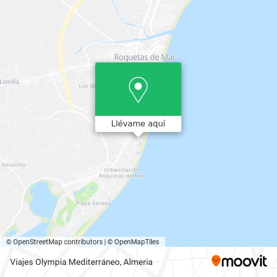 Mapa Viajes Olympia Mediterráneo