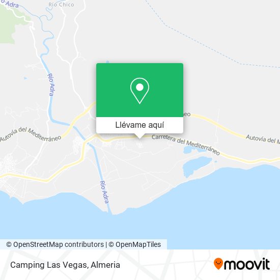 Mapa Camping Las Vegas