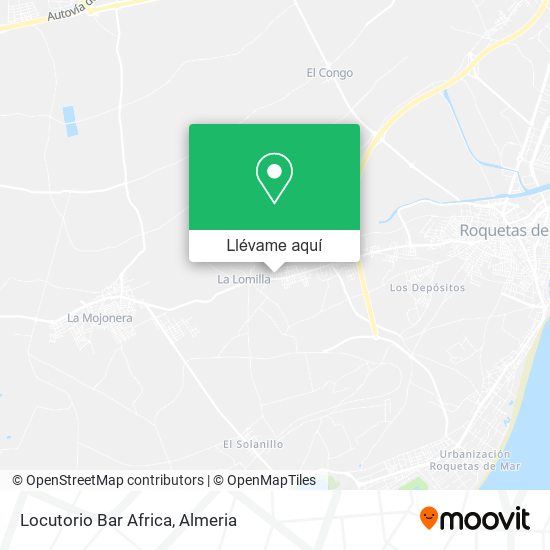 Mapa Locutorio Bar Africa