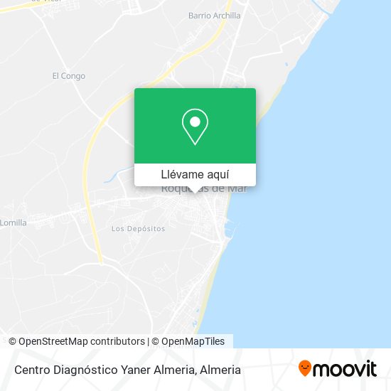 Mapa Centro Diagnóstico Yaner Almeria