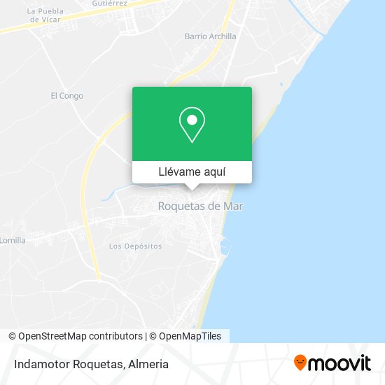 Mapa Indamotor Roquetas