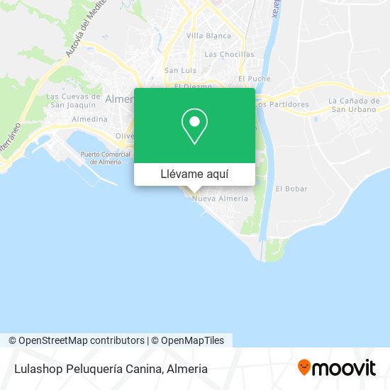 Mapa Lulashop Peluquería Canina