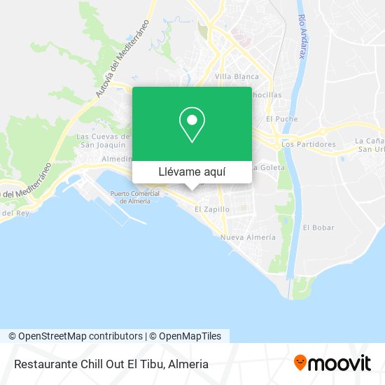 Mapa Restaurante Chill Out El Tibu