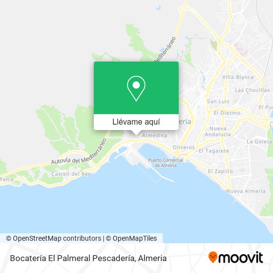 Mapa Bocatería El Palmeral Pescadería