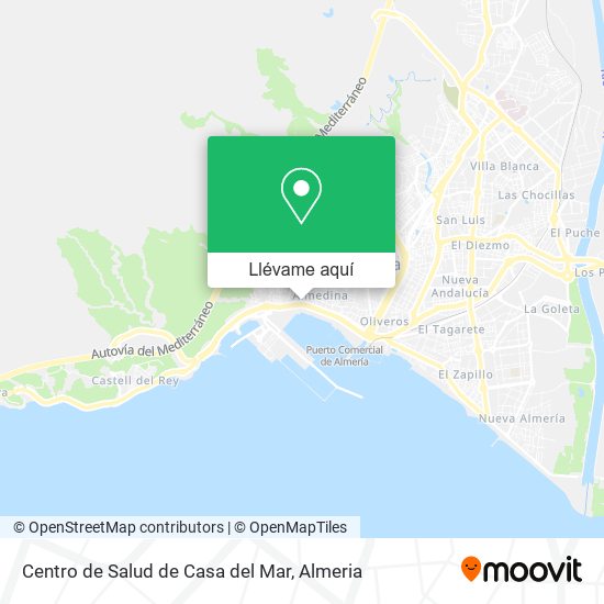 Mapa Centro de Salud de Casa del Mar