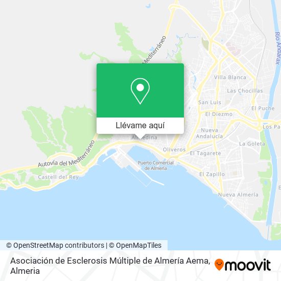 Mapa Asociación de Esclerosis Múltiple de Almería Aema