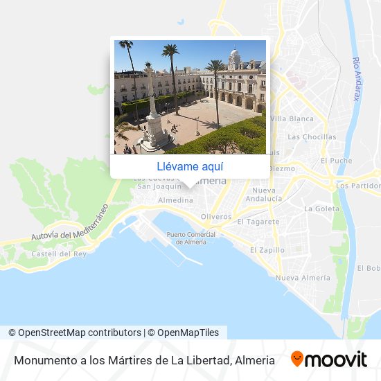 Mapa Monumento a los Mártires de La Libertad