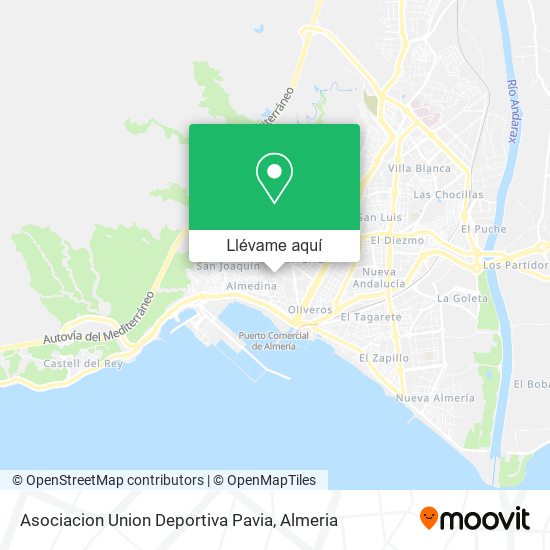 Mapa Asociacion Union Deportiva Pavia