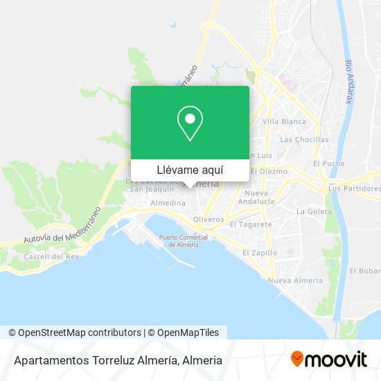 Mapa Apartamentos Torreluz Almería