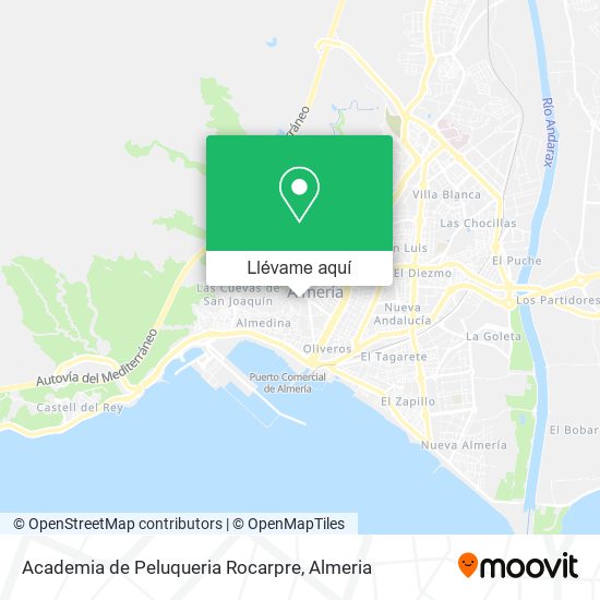 Mapa Academia de Peluqueria Rocarpre