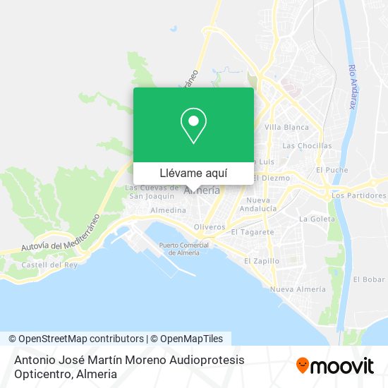 Mapa Antonio José Martín Moreno Audioprotesis Opticentro