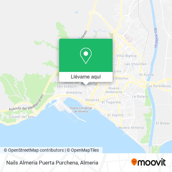 Mapa Nails Almeria Puerta Purchena