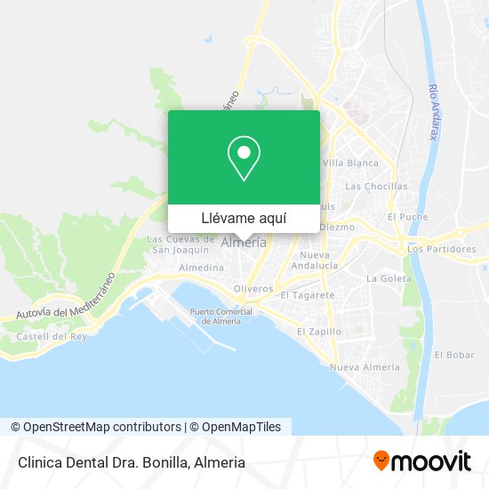 Mapa Clinica Dental Dra. Bonilla