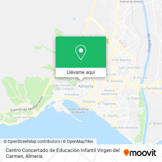 Mapa Centro Concertado de Educación Infantil Virgen del Carmen