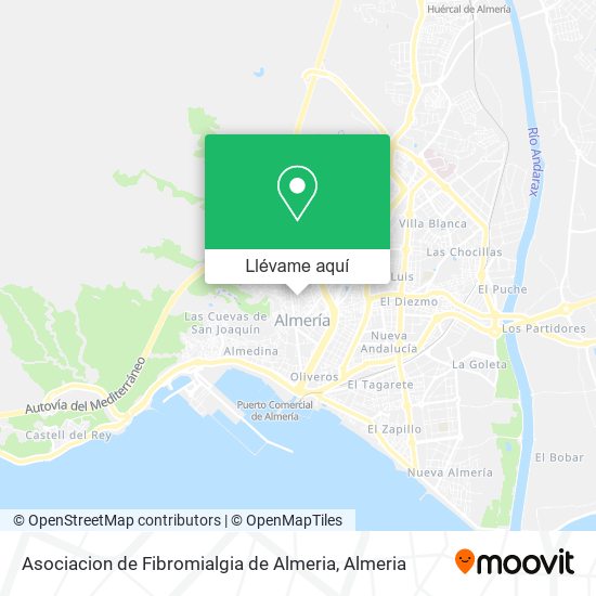 Mapa Asociacion de Fibromialgia de Almeria