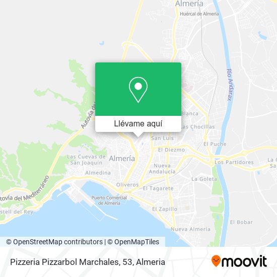 Mapa Pizzeria Pizzarbol Marchales, 53