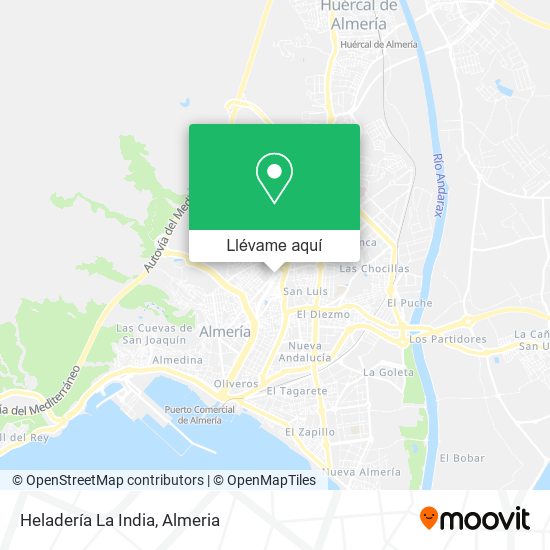 Mapa Heladería La India