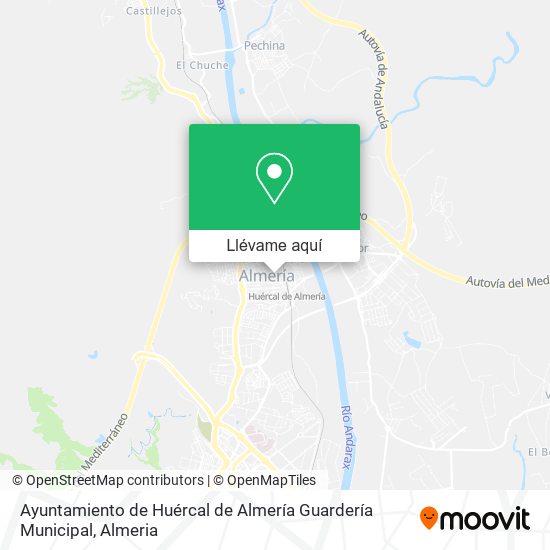 Mapa Ayuntamiento de Huércal de Almería Guardería Municipal