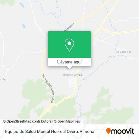 Mapa Equipo de Salud Mental Huercal Overa