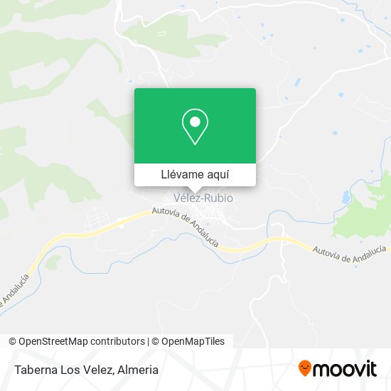 Mapa Taberna Los Velez