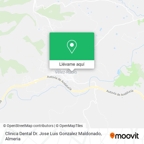 Mapa Clinica Dental Dr. Jose Luis Gonzalez Maldonado