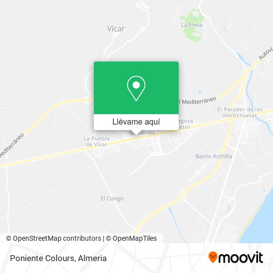 Mapa Poniente Colours