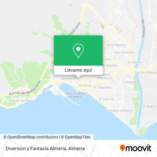 Mapa Diversion y Fantasia Almería
