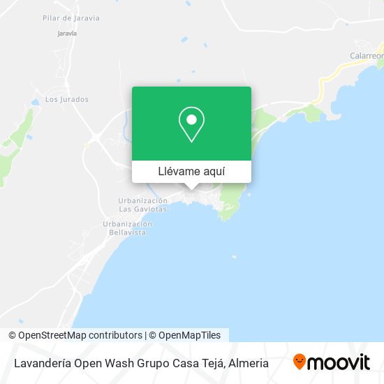 Mapa Lavandería Open Wash Grupo Casa Tejá