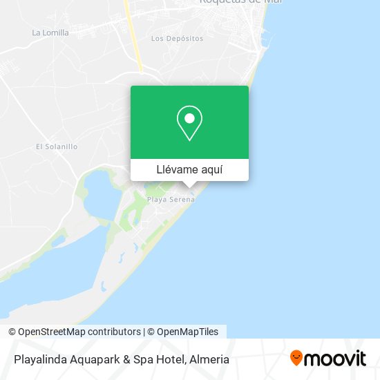 Mapa Playalinda Aquapark & Spa Hotel