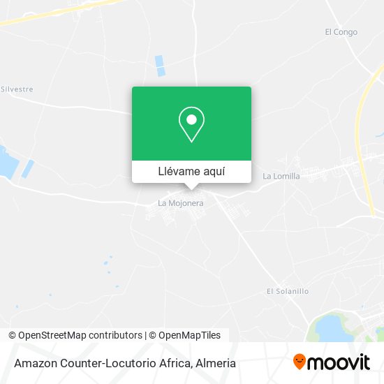 Mapa Amazon Counter-Locutorio Africa