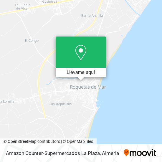 Mapa Amazon Counter-Supermercados La Plaza