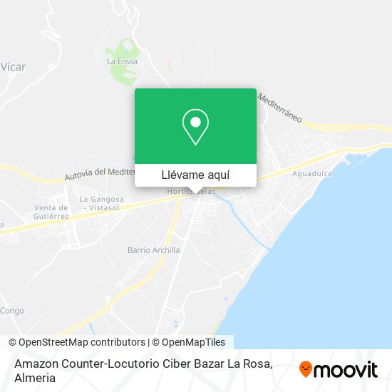 Mapa Amazon Counter-Locutorio Ciber Bazar La Rosa