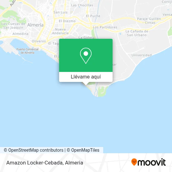 Mapa Amazon Locker-Cebada