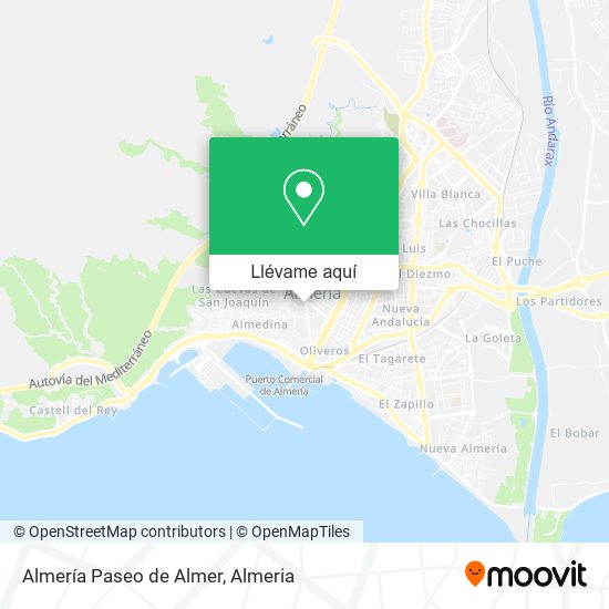 Mapa Almería Paseo de Almer