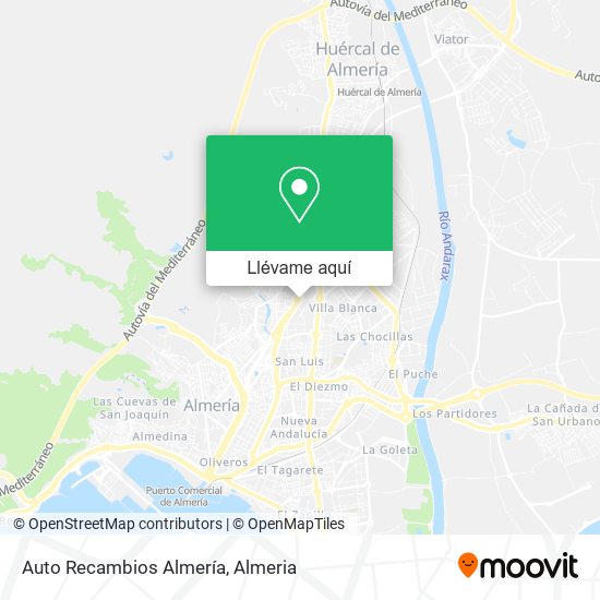 Mapa Auto Recambios Almería