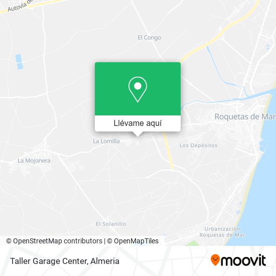 Mapa Taller Garage Center