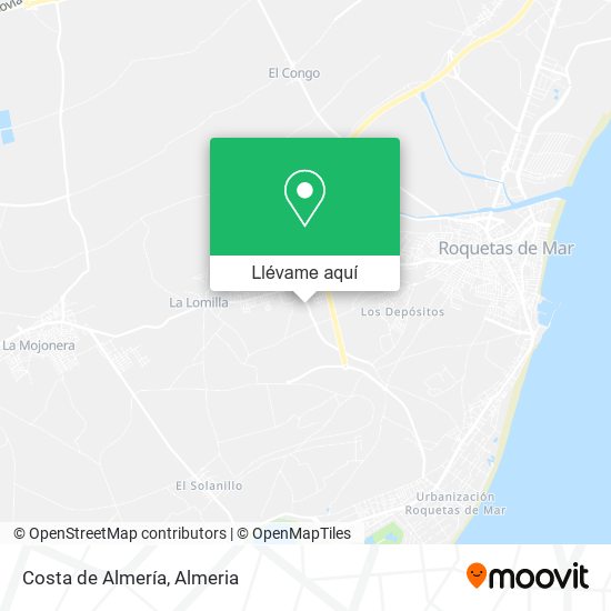 Mapa Costa de Almería