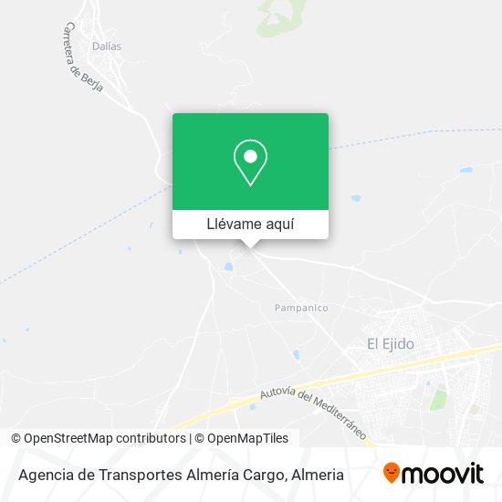 Mapa Agencia de Transportes Almería Cargo