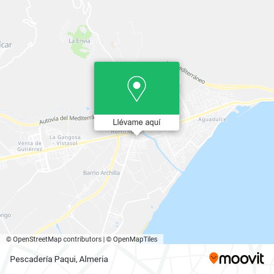 Mapa Pescadería Paqui