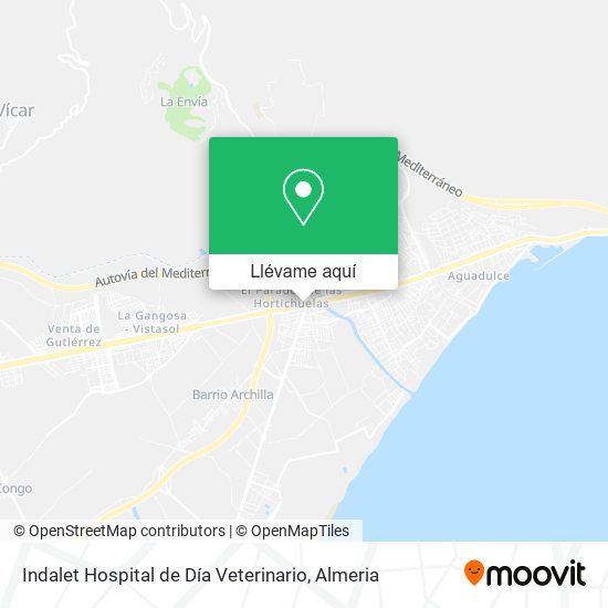 Mapa Indalet Hospital de Día Veterinario