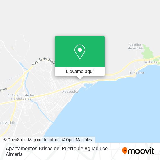 Mapa Apartamentos Brisas del Puerto de Aguadulce