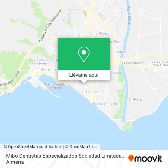 Mapa Mibo Dentistas Especializados Sociedad Limitada.