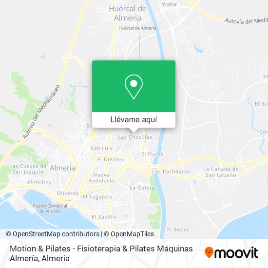 Mapa Motion & Pilates - Fisioterapia & Pilates Máquinas Almería