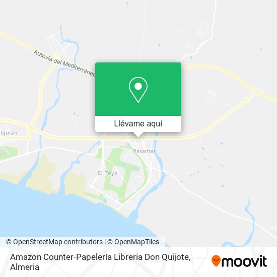 Mapa Amazon Counter-Papelería Libreria Don Quijote