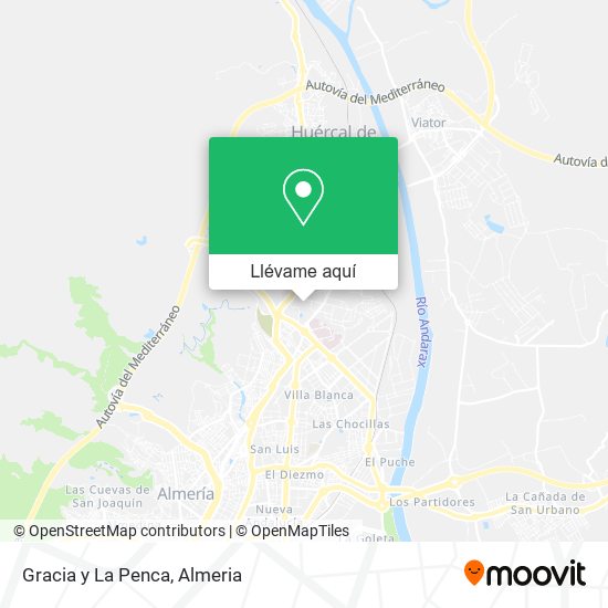 Mapa Gracia y La Penca