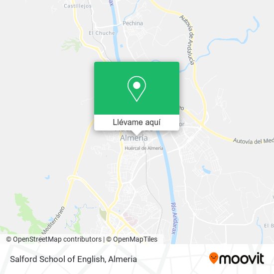 Mapa Salford School of English